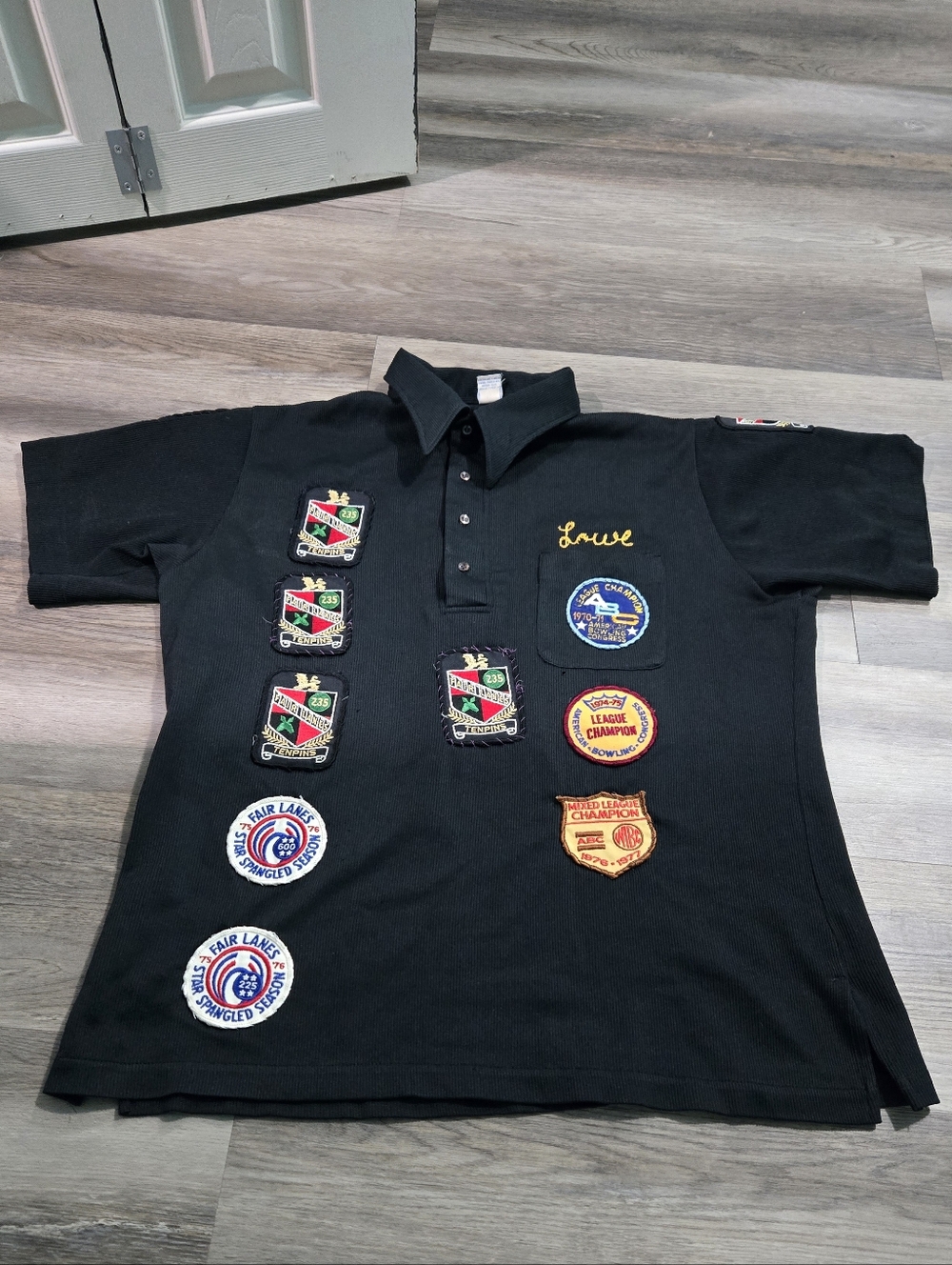 Rare Vtg 1970s Hilton Bowling Shirt - Unique Gents Social Club - Men's L